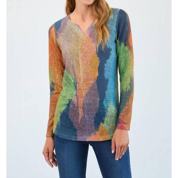 FDJ Tops - NEW FDJ long-sleeve notch neck top in dark mara